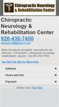 Mobile Screenshot of chiropracticandneurologygb.com